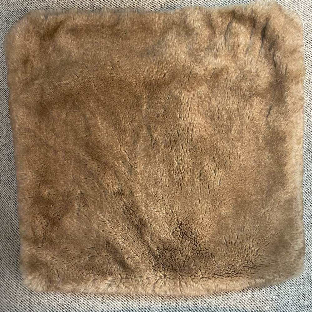 Anthropologie Faux Fur Pillow Cover